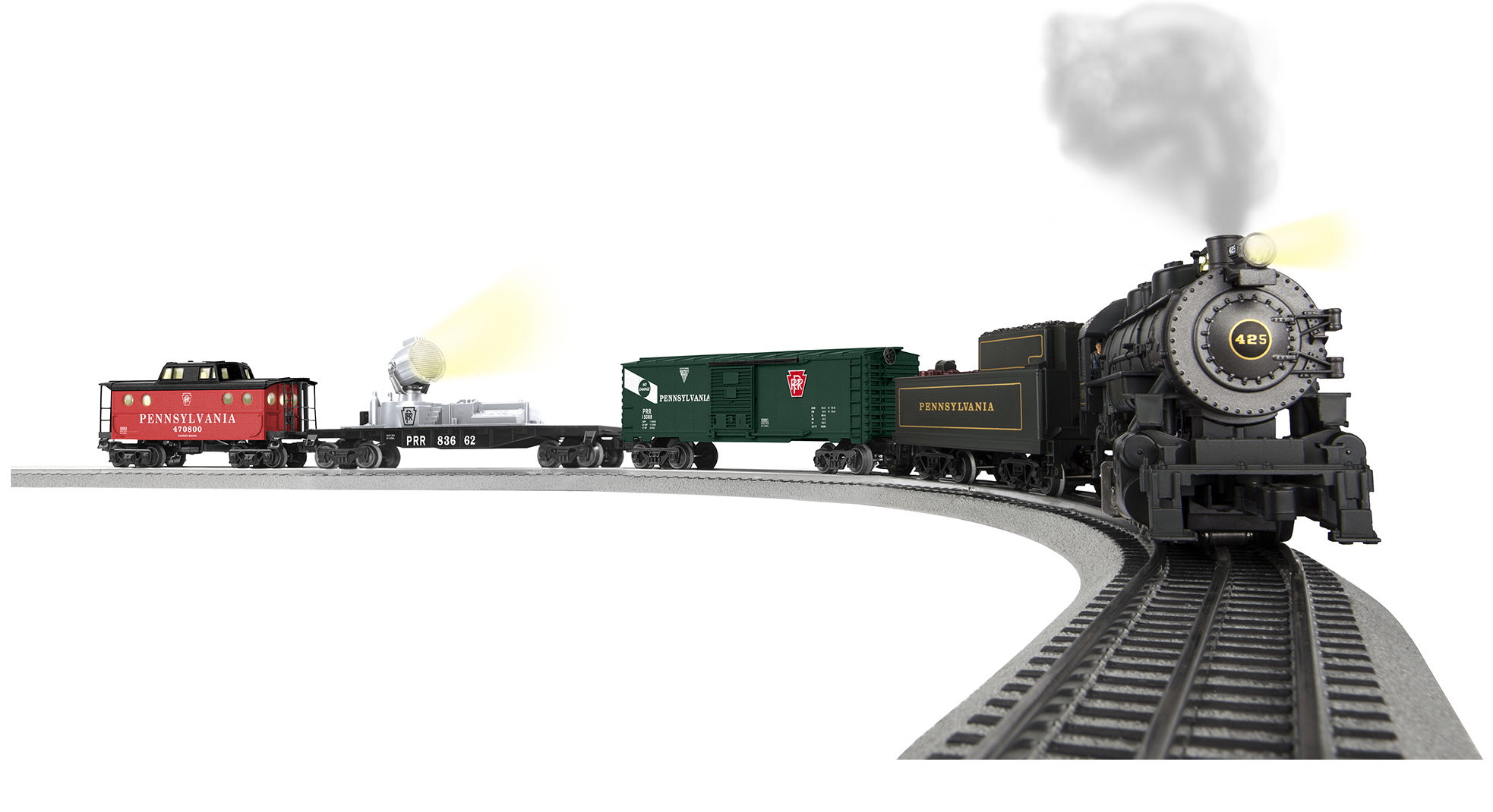 train set that blows smoke