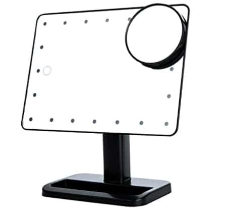 FLYMEI Touch Screen 20 LED Lighted Makeup Mirror
