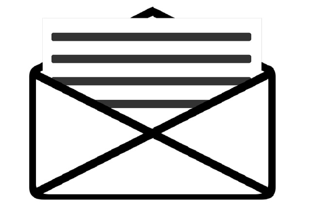 Email symbol which is shown as open for reading it